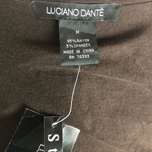 NWT Luciano Dante Brown Sleeveless Top Size M - Picture 8 of 8